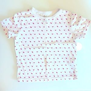 12 Months True Religion Red and White Logo Tee-Shirt
